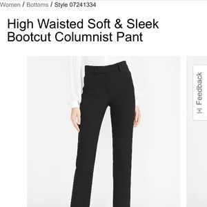 Express Columnist Boot High Rise Pants